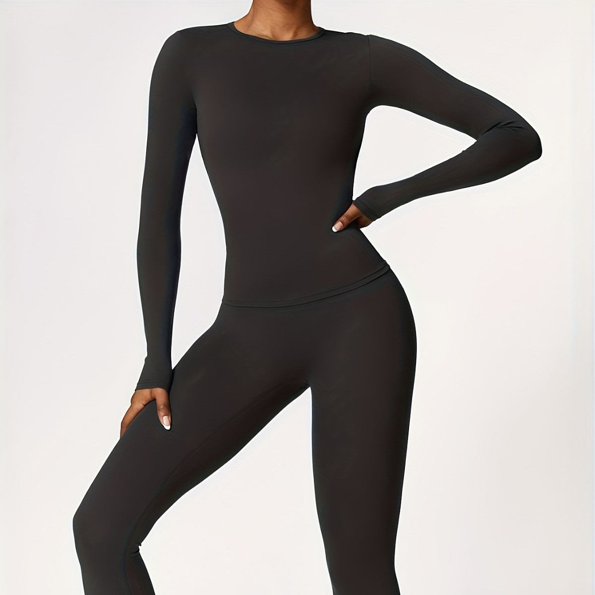 Yoga Of Fitness - Tight-fitting yoga suit slim long-sleeved outdoor