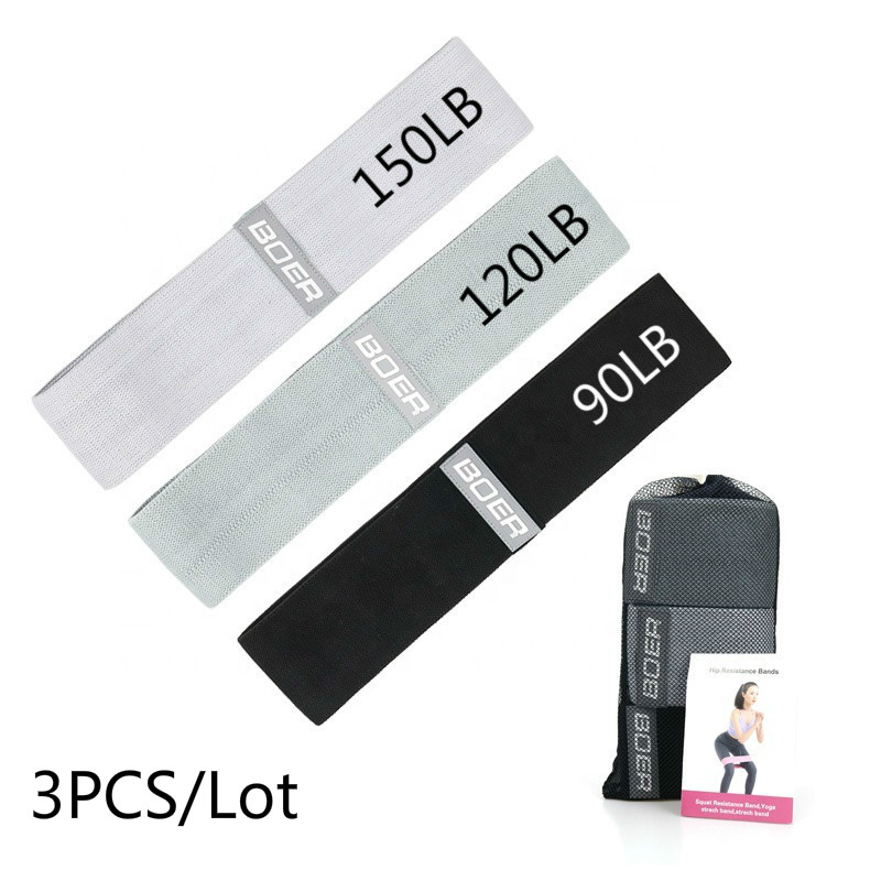 3PCS Women Men Fabric Resistan - огляд і ціна Yoga Fitness Resistance Band