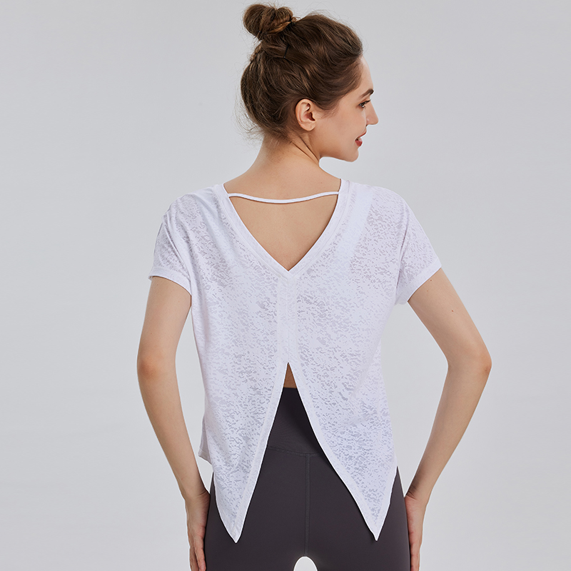 Women's Yoga T-Shirt Loose Spo - огляд і ціна Yoga Fitness Training